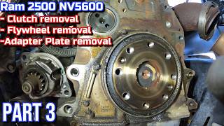 Cummins NV5600 Clutch, Flywheel, and Adaptor Plate Removal | PART 3/11