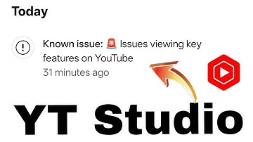 Known Issue 🚨 Issues viewing key features on YouTube | yt studio problem 