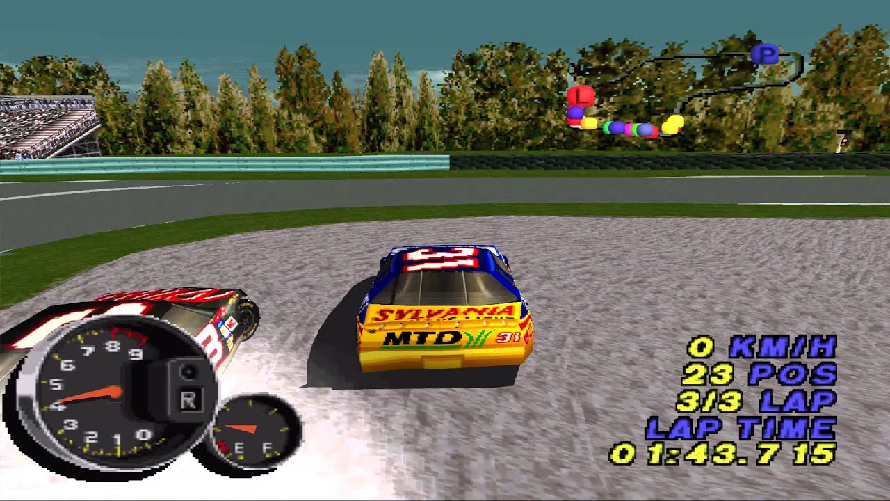 Nascar 99 PlayStation Glitch