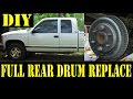 1995 Chevy K1500 Complete rear drum brakes replacement 4x4 - Tips n Tricks