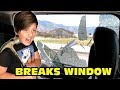 Kid Breaks Mom's Car Window With Hammer! - Dad Swears! - EMOTIONAL VIDEO