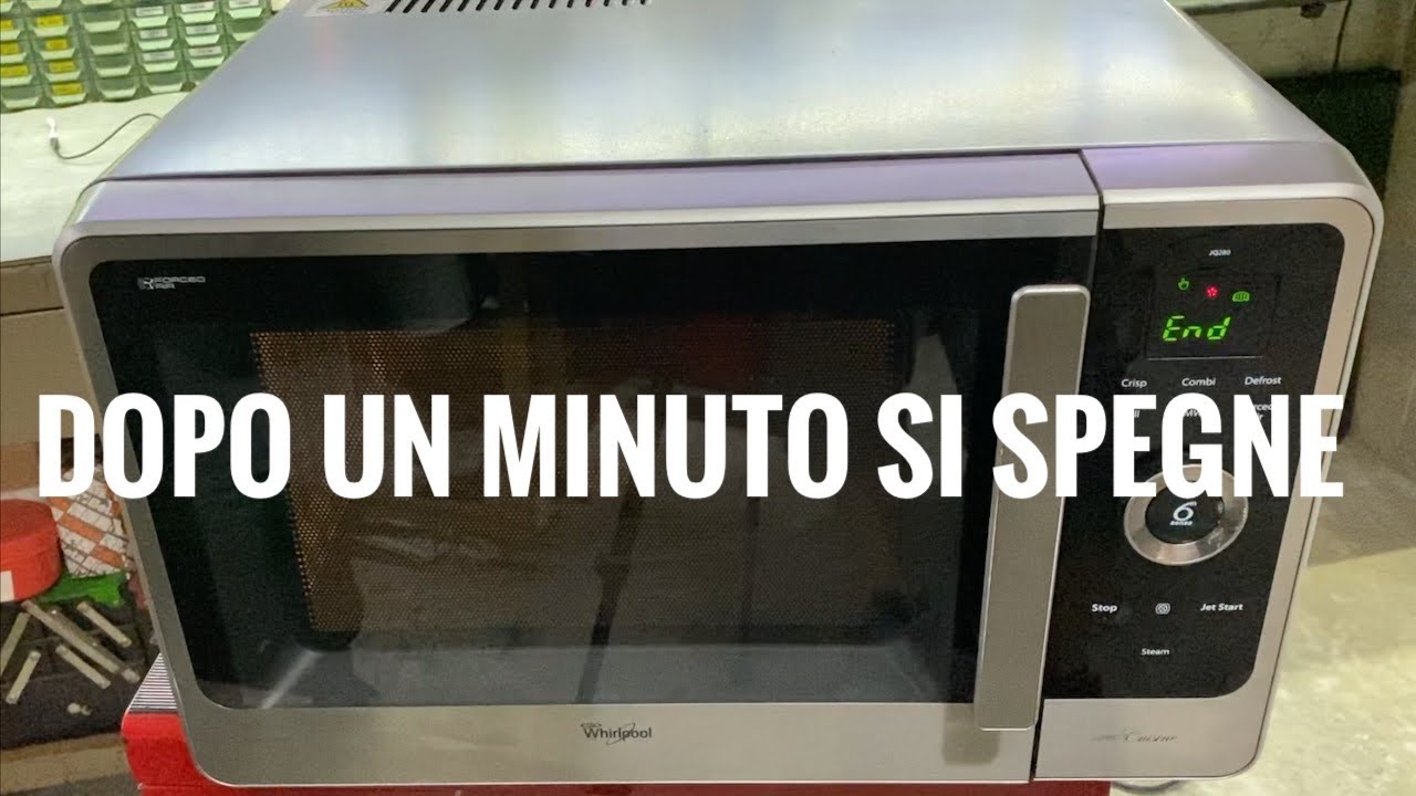 Forno microonde Whirlpool JQ280 riparazione - YouTube