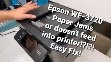 How to fix Paper Jam and Feed Problem on Epson WF-3720 WF-3730 Printer