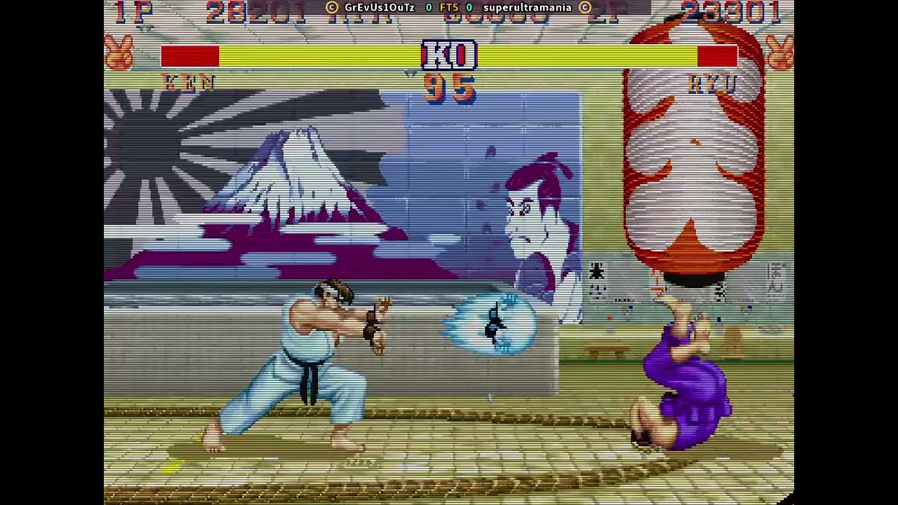 Street Fighter II' - Hyper Fighting ; GrEvUs1OuTz vs superultramania