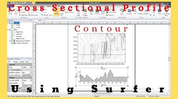 Cross Sectional Profile using Surfer