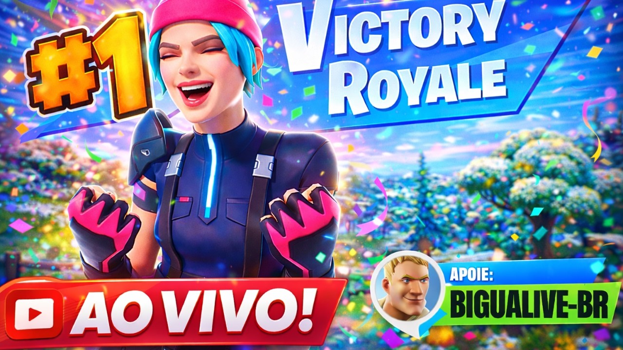 🔔Fortnite Ao vivo Com inscritos|code BIGUALIVE-BR