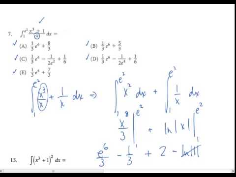 Ap Calculus Review Tricky Integral Problems Youtube