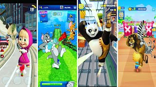 Masha And The Bear vs NEW Tom and Jerry vs Kung Fu Panda vs Madagascar | Tiles hop
