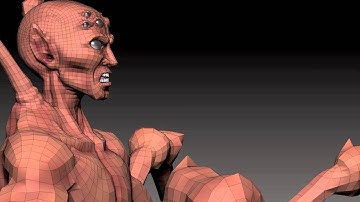 The Spider Prince: Turntable of Maya and Zbrush sculpt