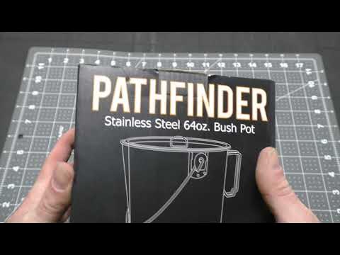 Pathfinder Stainless Steel 64oz Bush Pot & Lid