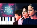 Kygo, Paul McCartney, Michael Jackson - Say Say Say (Piano Tutorial)