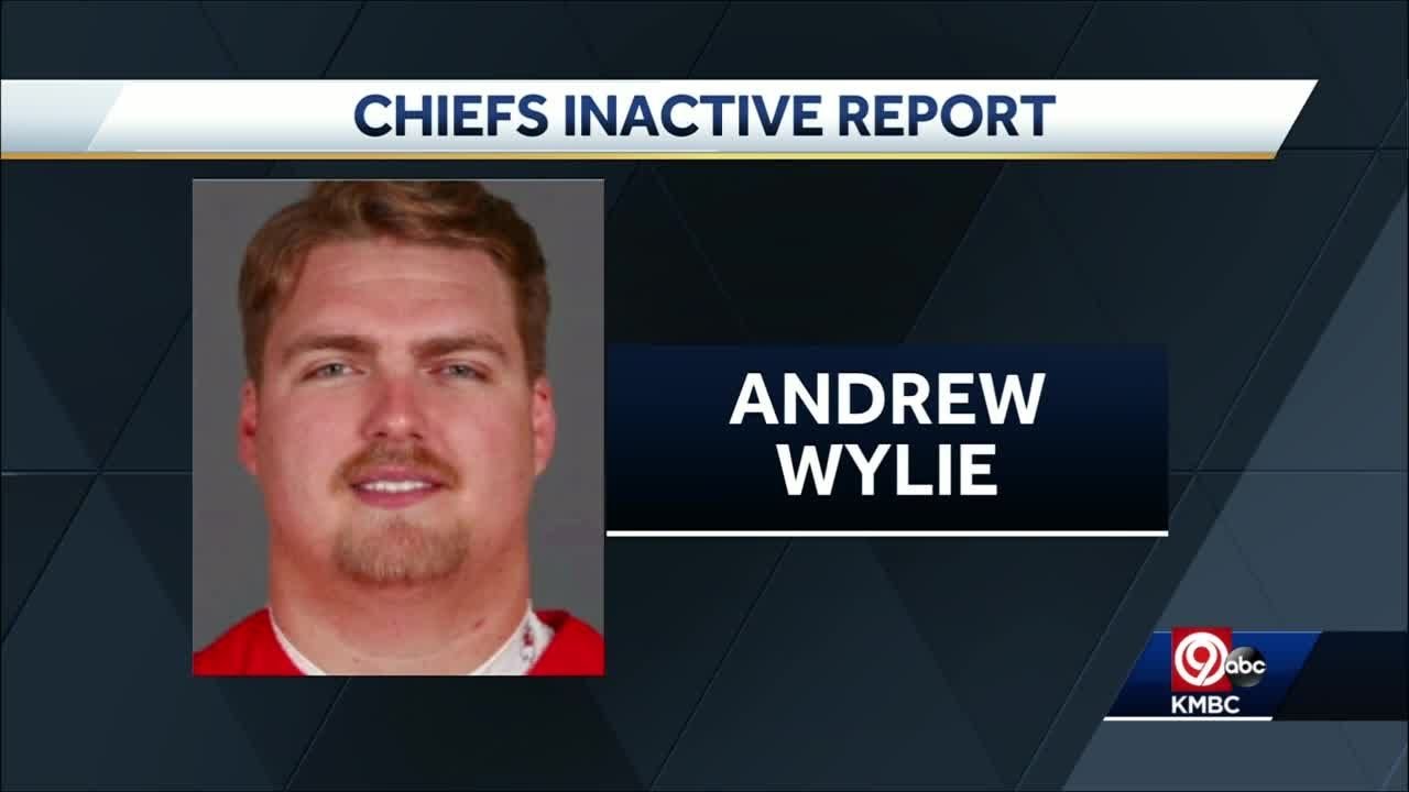 Starting right guard Andrew Wylie inactive for Kansas City Chiefs ...