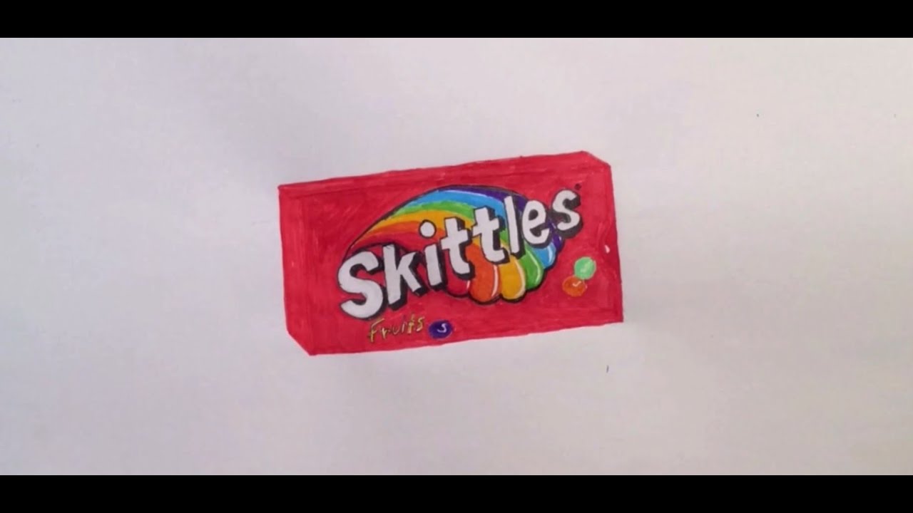 Skittles Verpackung [Speed Draw / 1080p HD] YouTube