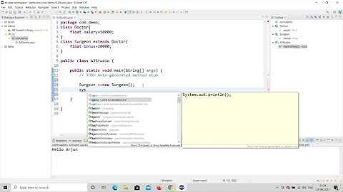 Java Inheritance Program Explained | Eclipse
