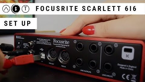 Focusrite Scarlett 6i6 2nd Gen Set Up