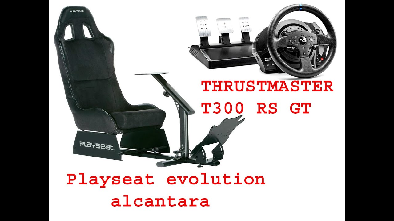 Cockpit playseat + volant et pédalier Thrustmaster T300 RS GT