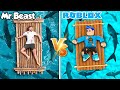 MR BEAST VS PANDU GAMING- BERTAHAN HIDUP 7 HARI DI TENGAH LAUTAN YANG BANYAK IKAN HIU ROBLOX!!!