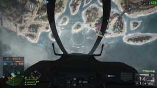BF4 Attack Jet Kill Streak - 38-0 - Hainan Resort - Unedited gameplay