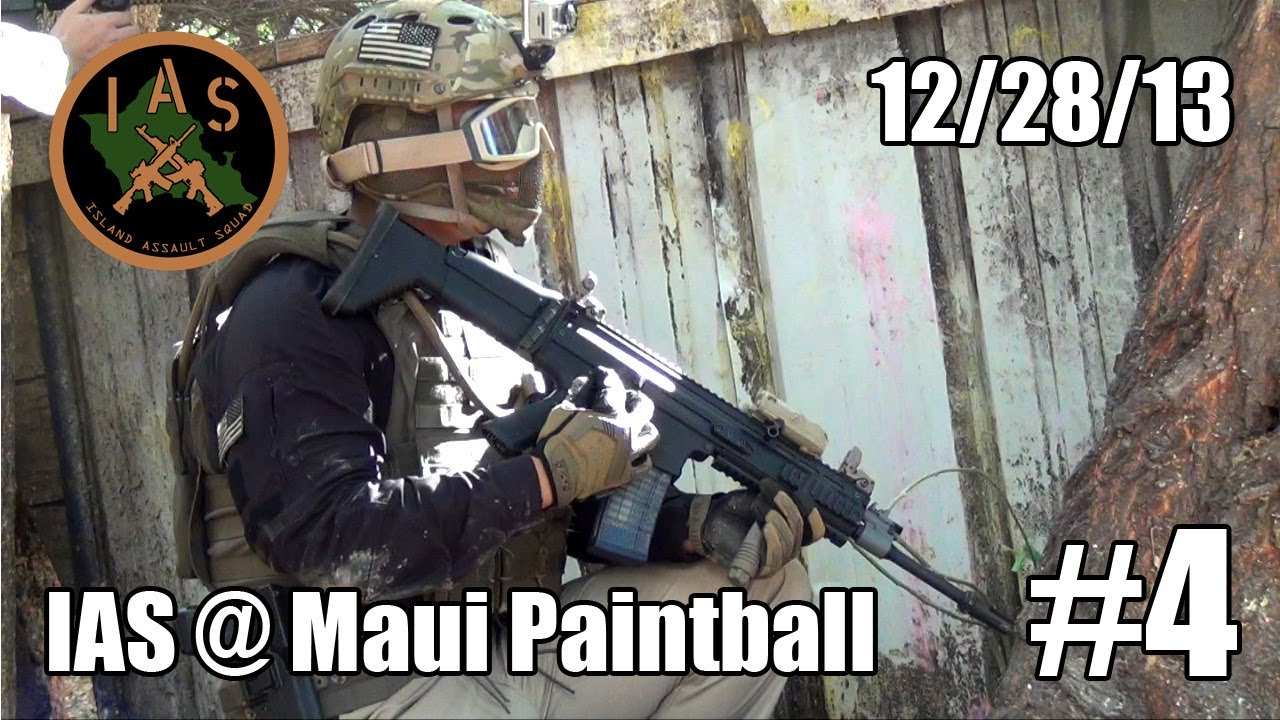 Airsoft War Maui Paintball, Hawaii KWA SR12, G&G FN SCAR YouTube