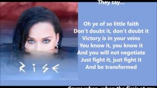 Katy Perry - Rise (Official Lyrics)