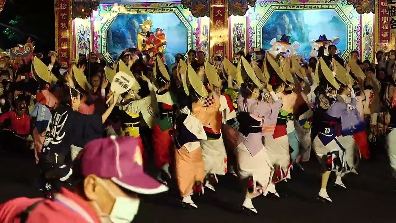 高円寺連協会阿波舞, 仁海宮建廟200週年祈安五朝福醮慶典, 中壢, 桃園. December 14, 2025. (OM System OM-1 Video)