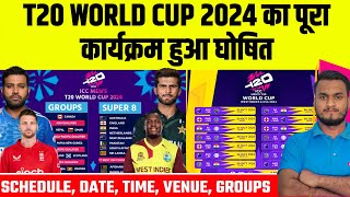 ICC T20 World Cup 2024 Schedule, Date, Teams, Venue & Groups | India All Match Schedule Announced screenshot 2