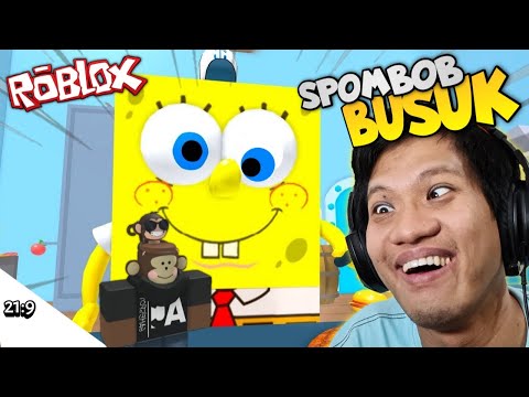 PAHLAWAN NYEMOT MAU MENCURI RESEP KRABBY PATTY!! Escape The Krusty Crab [INDO] ~Game Kocak!!