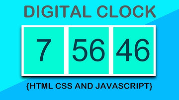 Digital Clock using HTML CSS and JAVASCRIPT | Javascript Project | CodeEra