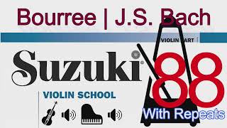 Bourree | J.S. Bach | Suzuki Violin School | Volume 3 | 88