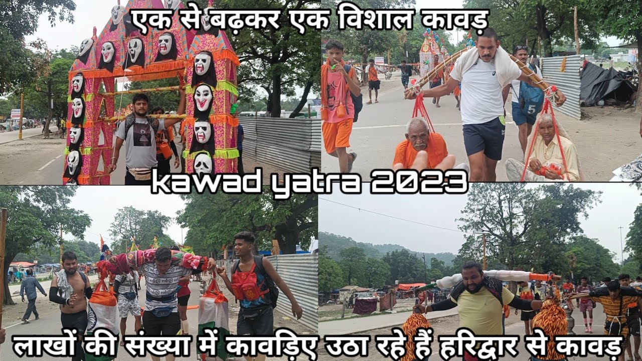 Lakhs of Kavadis are collecting Kavad One Kavadiya greater than the other Kawad Yatra 2023 