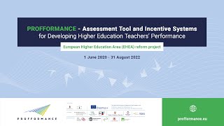 PROFFORMANCE | International Project for Developing Higher Education Teachers' Performance