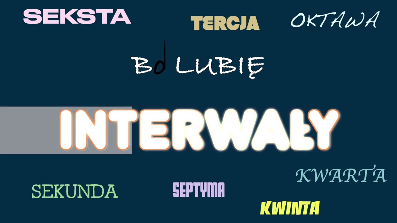 INTERWAŁY MUZYCZNE. Lekcja 3 -  brzmienie interwałów.