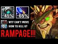 WTF CAN'T MOVE CANCER BUILD -100% Slow Skadi Bristleback RAMPAGE Can't Kill Him 7.26 New Meta Dota 2