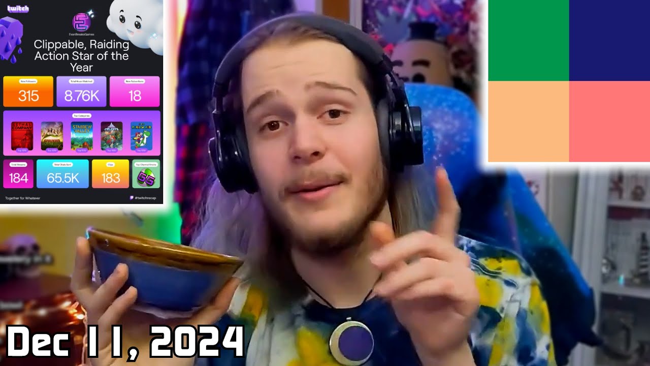 Catching Up With Chat, Color Tierlist, Twitch Recaps, and Showing My Pottery!