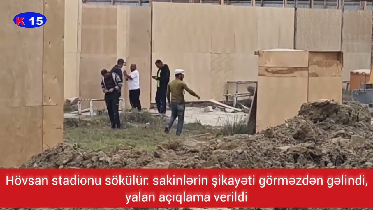 Hövsan stadionu sökülür: sakinlərin şikayəti görməzdən gəlindi, yalan açıqlama verildi