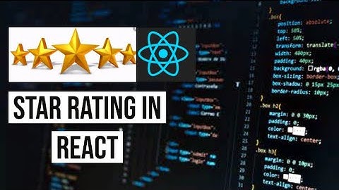 How to create Star rating component in React