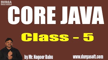 Learn Core Java Programming Tutorial Online Training by Nagoor Babu Sir On 07-06-2018