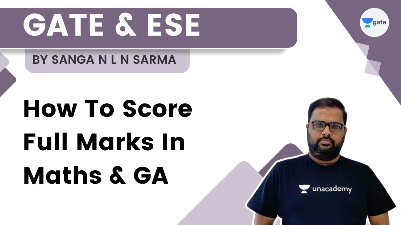 How To Score Full Marks In Maths & GA | Sanga N L N Sarma | Kreatryx ...
