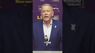 LSU Head Coach Brian Kelly Addresses Good Morning America Greg Brooks Interview