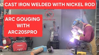 Welding repair of a cast iron part