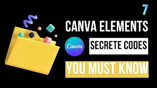 Canva Elements Secret Code Part 07/100  | Lets Design #shorts #canva Net Worth