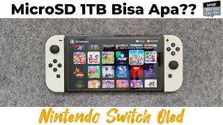 BERAPA TOTAL GAME DI SWITCH OLED CFW MEMORY 1TB ?? PANDUAN UPGRADE KAPASITAS MICROSD NINTENDO
