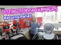 TESTING ITEMS IN OUR ARGOS RETURNS PALLET
