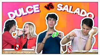 RETO: 🧁DULCE vs SALADO 🍟 🤢¡MEZCLAS ASQUEROSAS! 🤮