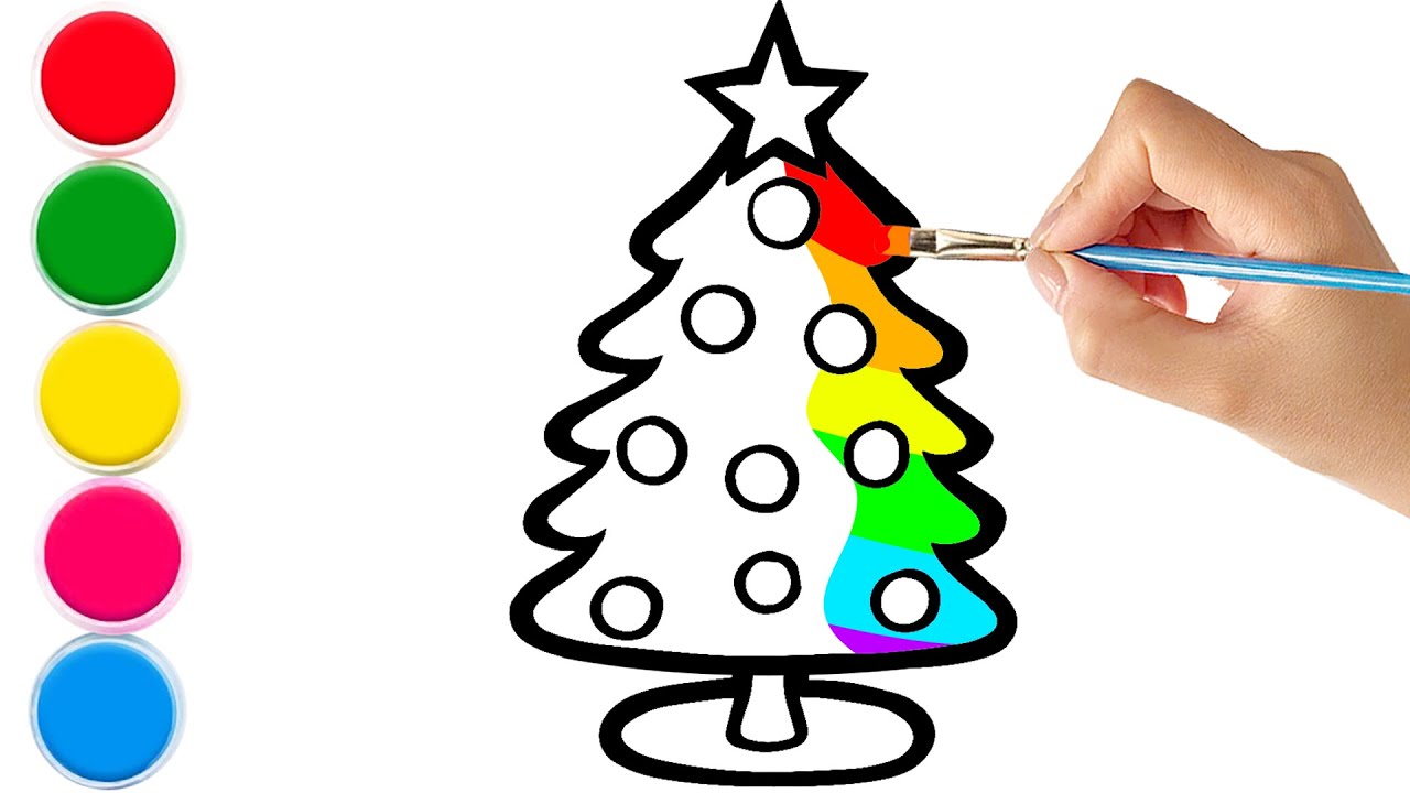 How to Draw Christmas Tree | Step by Step - YouTube