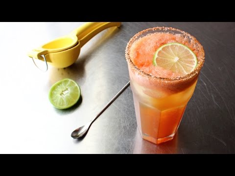 Chef John's Michelada - Spicy & Refreshing Beer, Tomato, Lime Cocktail