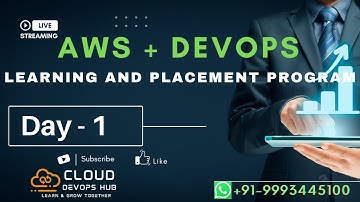 AWS + DevOps Program || Day1 || Live Session Zoom || 8 AM IST || Started Today