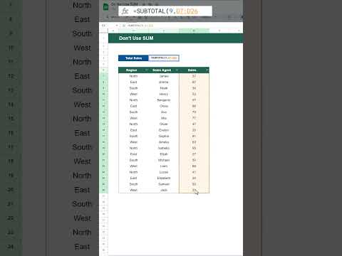 How to SUM