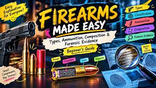 🔫 FIREARMS MADE EASY: Types, Ammunition, Composition & Forensic Evidence | Beginner’s Guide