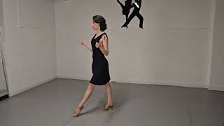 International Rumba for Beginners #6. Progressive walks Forward and Backward.
